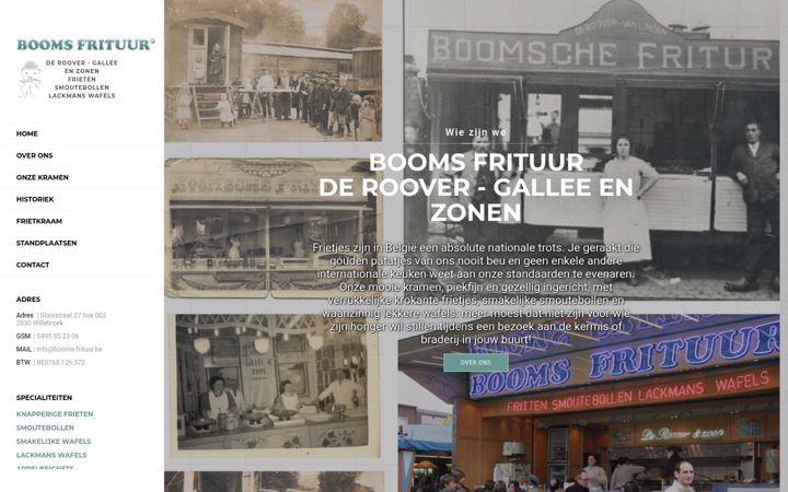 Screenshot of booms-frituur.be