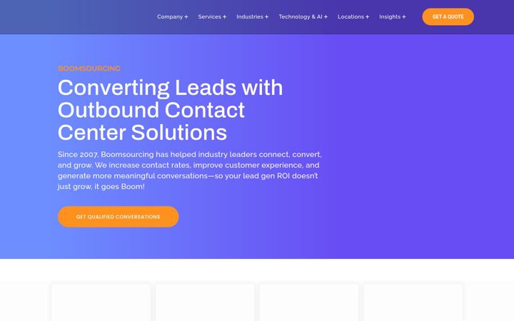 Screenshot of boomsourcing.com