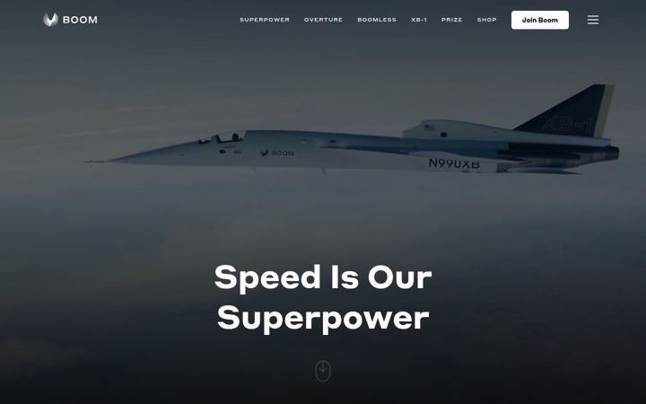 Screenshot of boomsupersonic.com