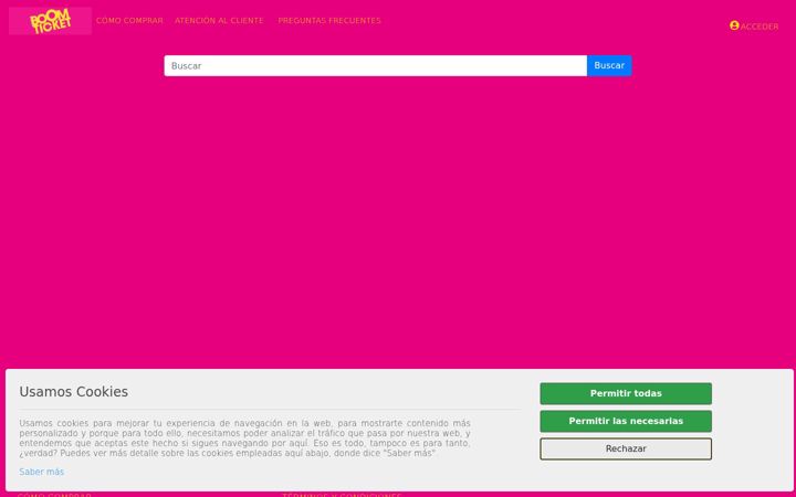 Screenshot of boomticket.shop
