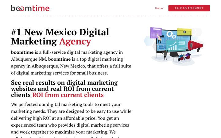 Screenshot of boomtime.com