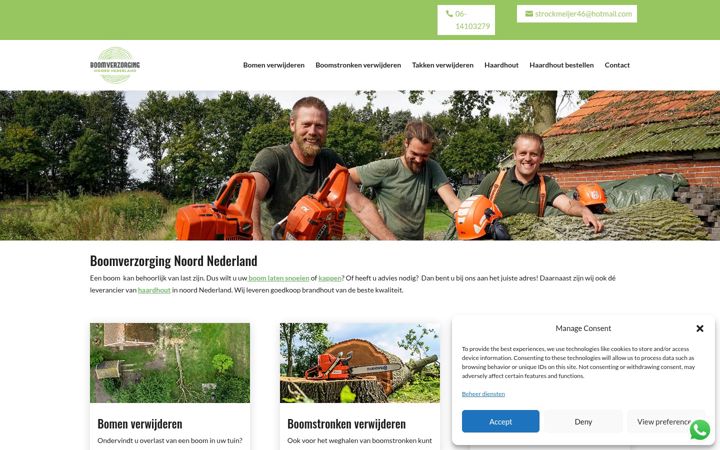 Captură de ecran a boomverzorging-noordnederland.nl