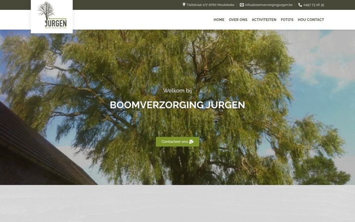 Screenshot of boomverzorgingjurgen.be