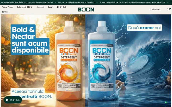 Screenshot of boon.com.ro