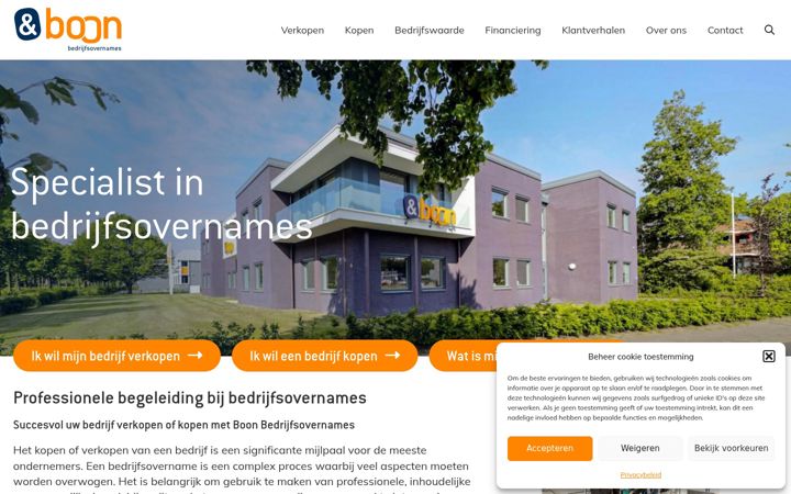 Screenshot of boonbedrijfsovernames.nl