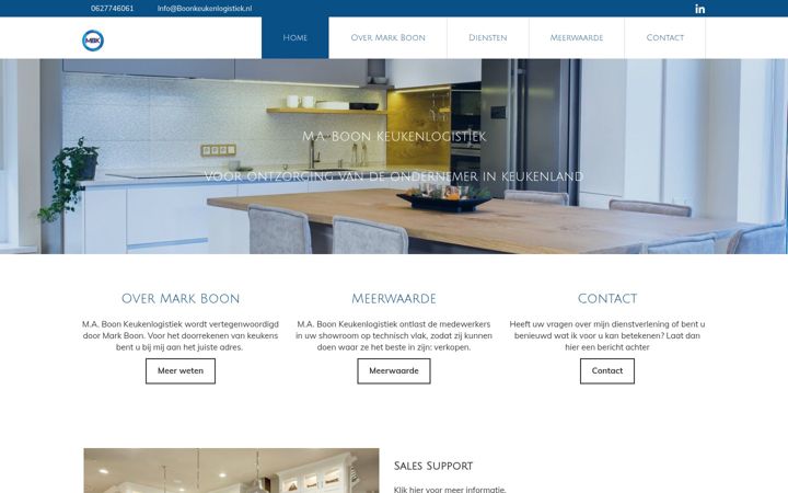 Screenshot of boonkeukenlogistiek.nl