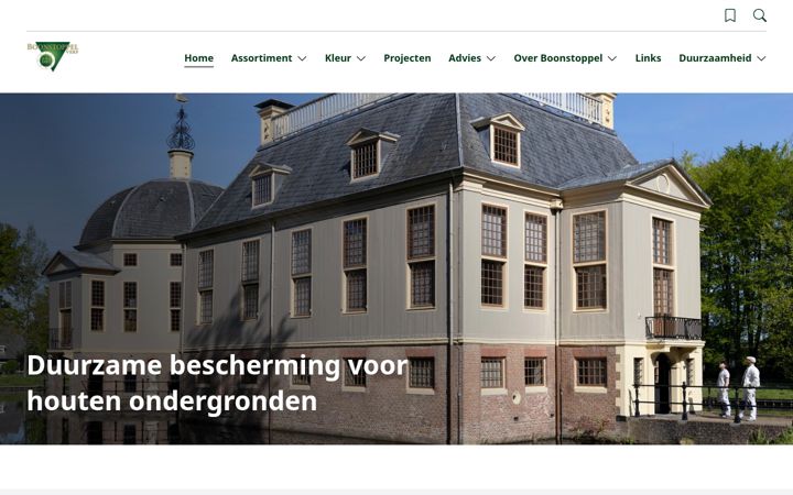 Screenshot of boonstoppelverf.nl