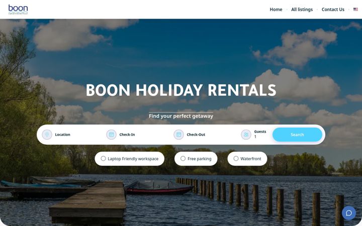 Screenshot of boonvakantie.nl