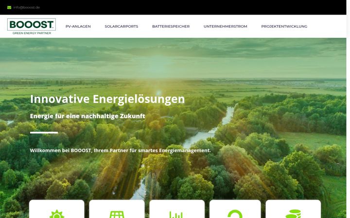 Ekraanipilt saidist booost.de