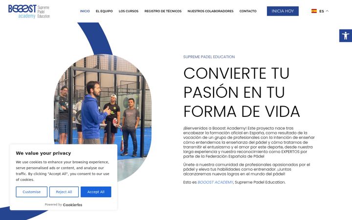 Screenshot of booostacademy.com