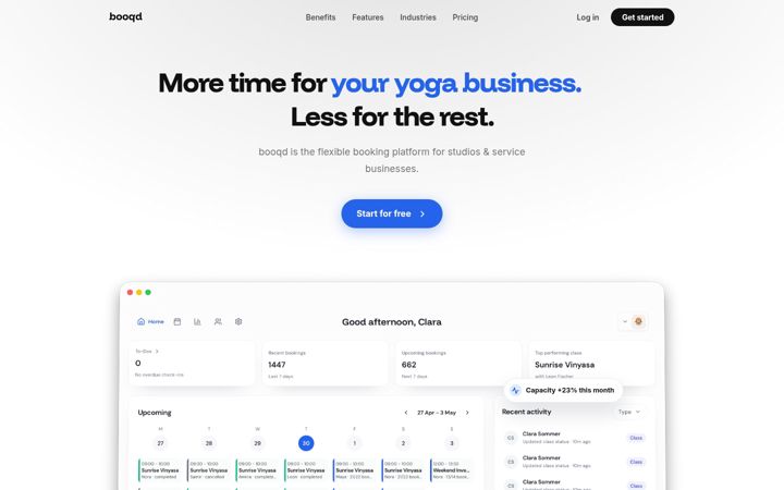 Screenshot of booqd.app