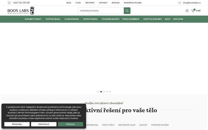 Zrzut ekranu booslabs.cz