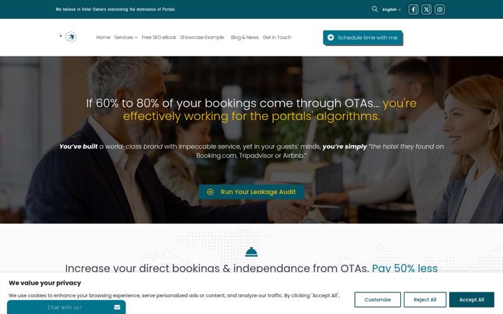 Screenshot of boost-direct-bookings.com