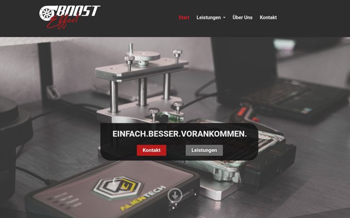 Ekraanipilt saidist boost-effect.de