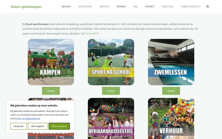 Skærmbillede af boost-sportkampen.be