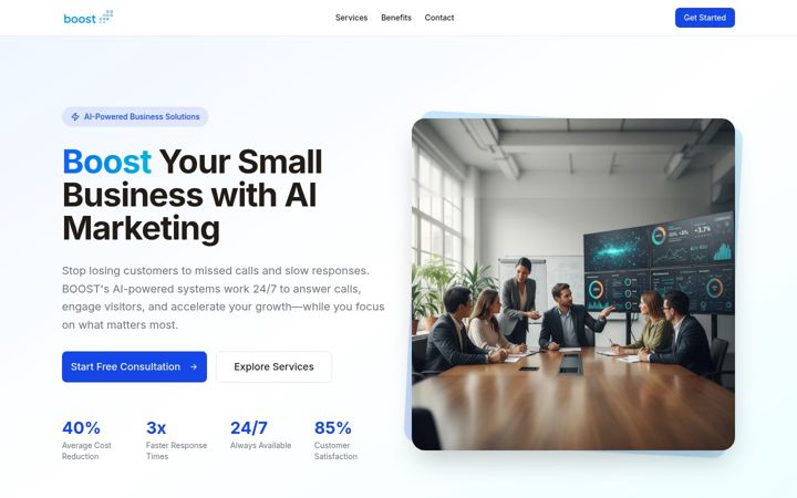 Screenshot of boost.am