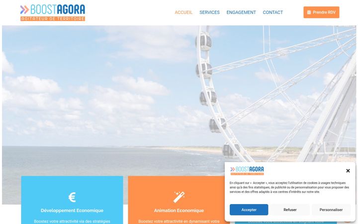 Screenshot of boostagora.fr