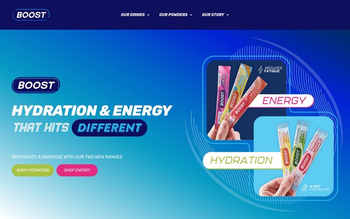 Screenshot of boostdrinks.com