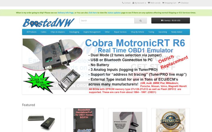 Screenshot of boostednw.com