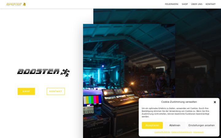 Screenshot of booster.de