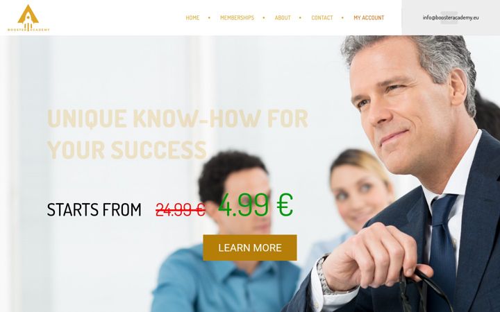 Screenshot of boosteracademy.eu