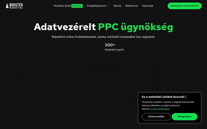 Screenshot of boostermarketing.hu