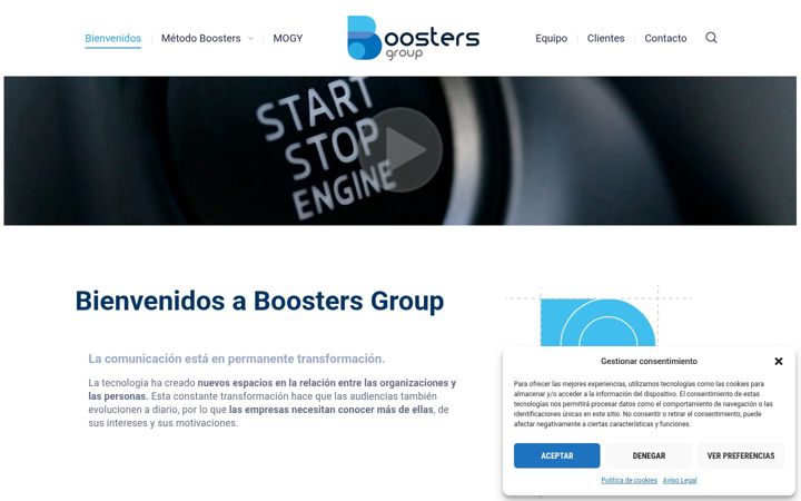 Screenshot of boosters.es