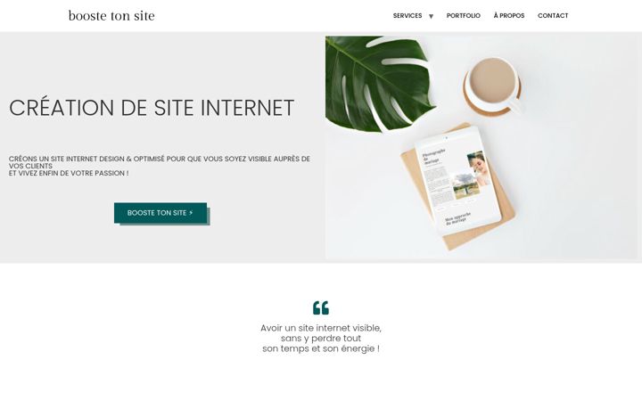 Captura de ecrã de boostetonsite.fr