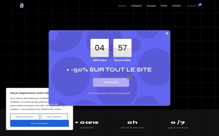 Captura de ecrã de boostexpress.fr
