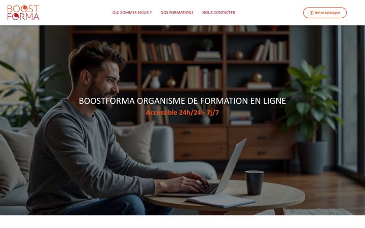 Screenshot of boostforma.fr