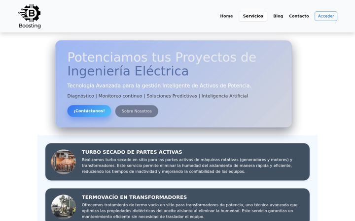 Screenshot of boostingsas.com