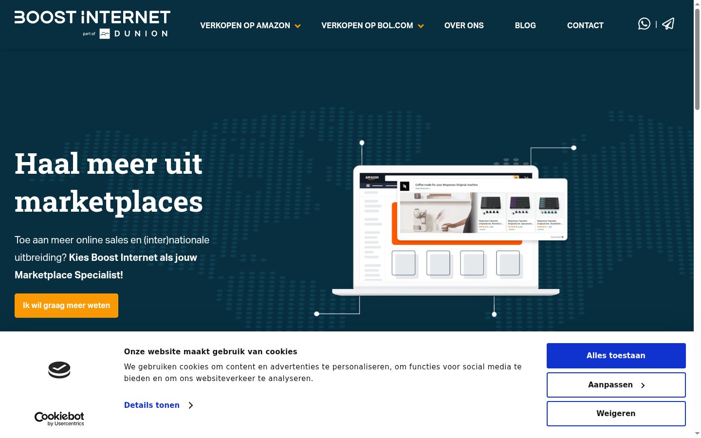 Capture d'écran de la bannière de consentement affichée avant toute interaction