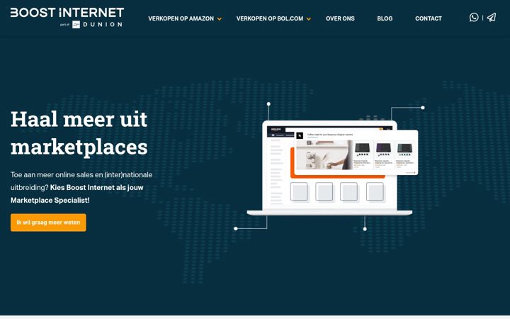 Screenshot of boostinternet.nl