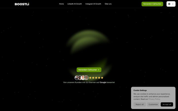 Screenshot of boostli.ch