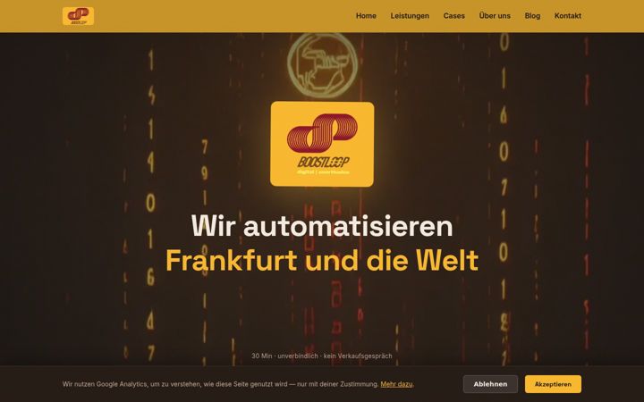 Screenshot of boostloop.de