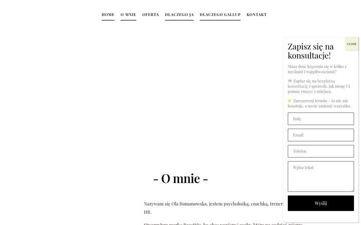 Zrzut ekranu boostme.com.pl