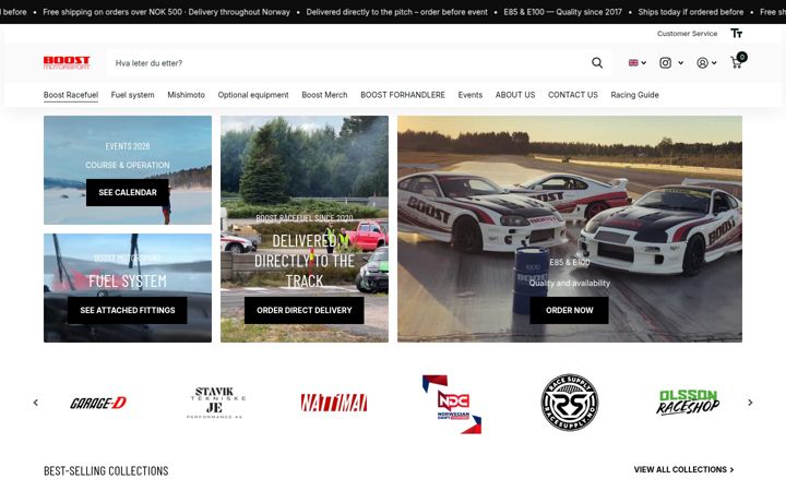 Screenshot of boostmotorsport.no