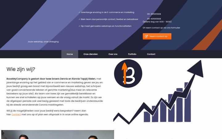 Screenshot of boostmycompany.nl