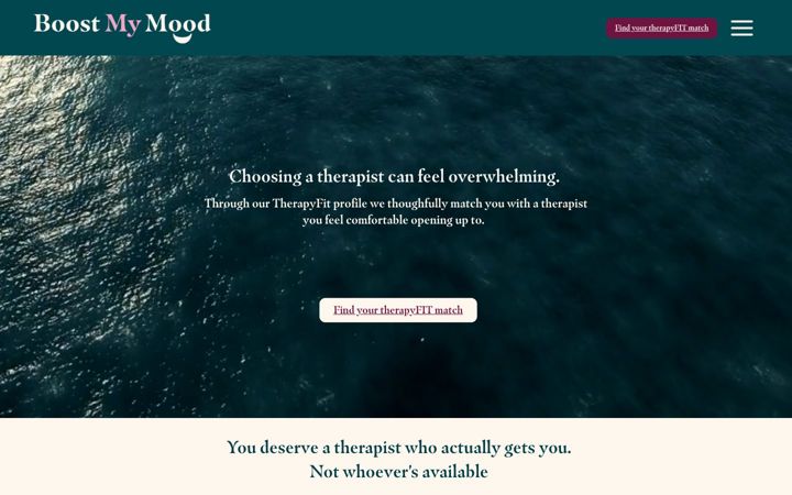 Screenshot of boostmymood.com
