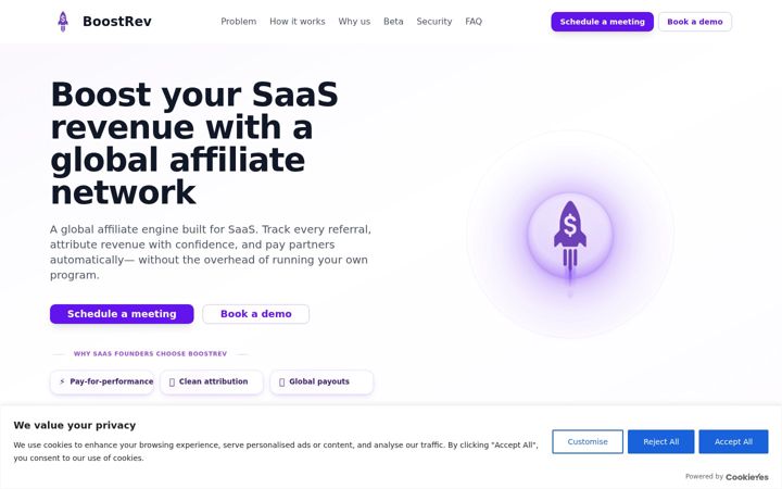 Screenshot of boostrev.io