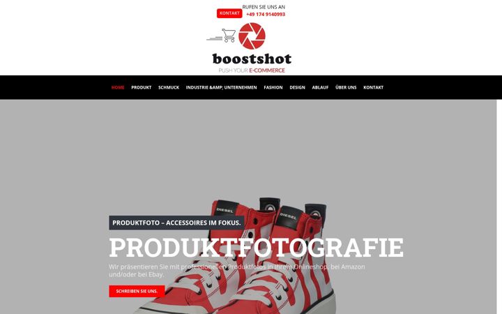 Screenshot of boostshot.de