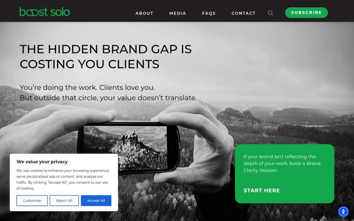 Screenshot of boostsolo.com