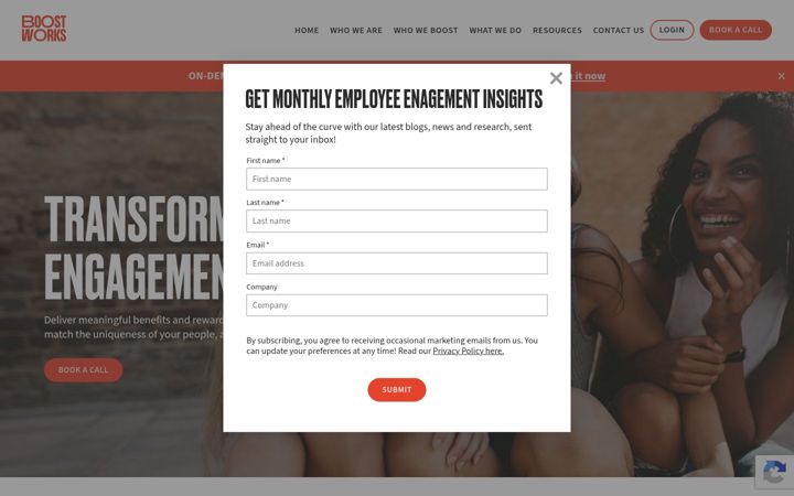 Screenshot of boostworks.co.uk