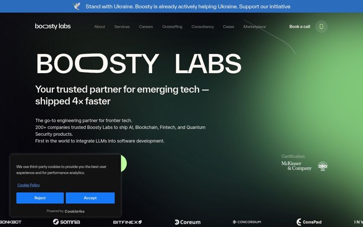 Screenshot ta' boostylabs.com