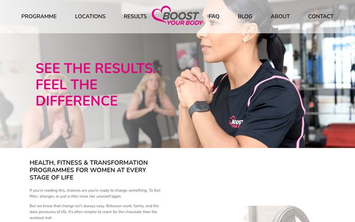 Screenshot of boostyourbody.co.uk