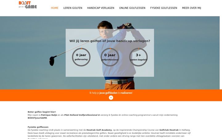 Screenshot of boostyourgame.nl