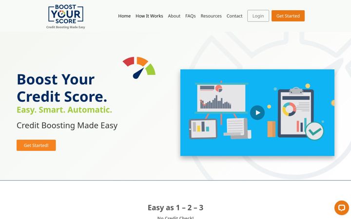 Screenshot of boostyourscore.com