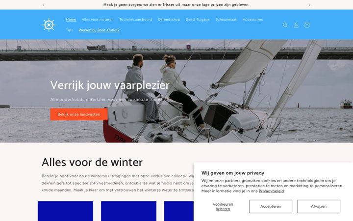 Screenshot of boot-outlet.nl