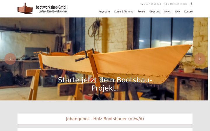 Screenshot of boot-workshop.de