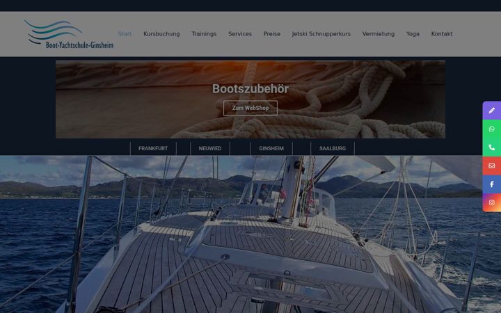 Screenshot of boot-yachtschule-ginsheim.de